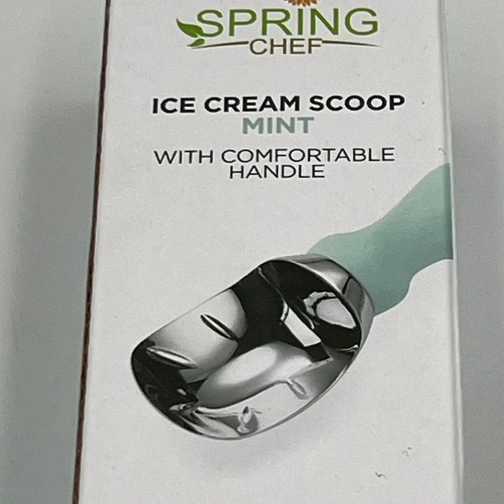 Spring Chef Ice Cream Scoop Mint Heavy Duty Ergonomic Grip New